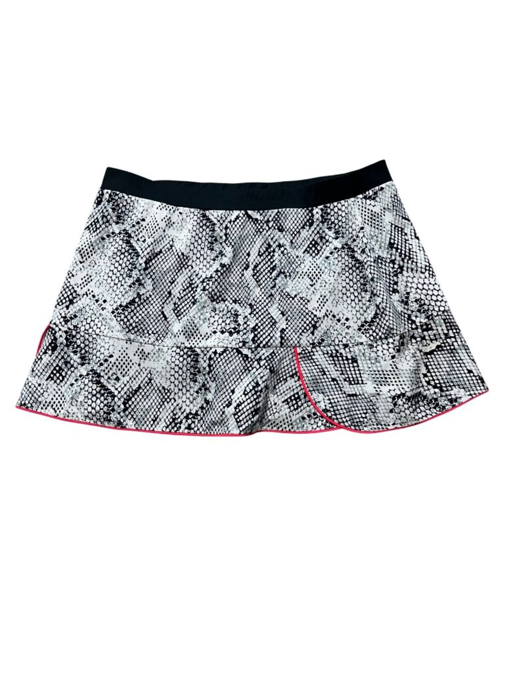 Tail Womens Sz XL Skort Black White Animal Print Snakeskin